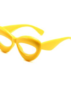 Transparent Lens Cat Eye Glasses