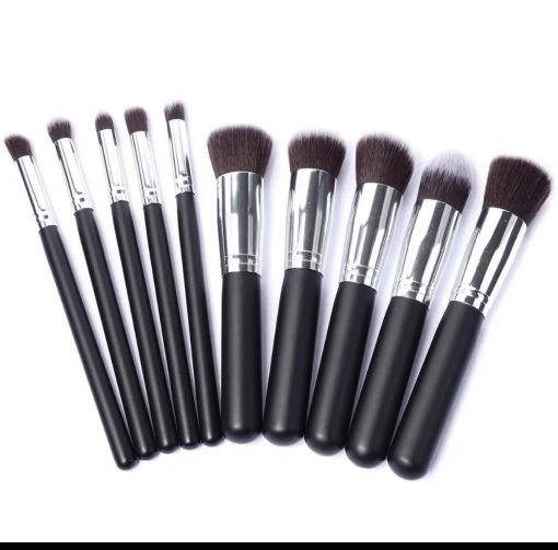 Ten Pieces High Quality Makeup Brushes