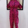 Pink Hooded Jumpsuit