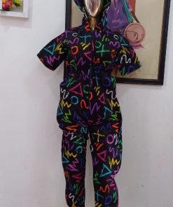 Rainbow Hooded Jumpsuit