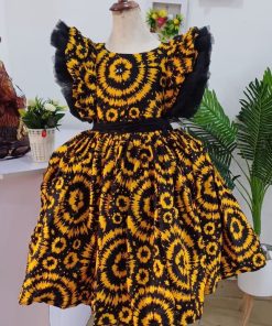 Yellow and Black Kampala Dress