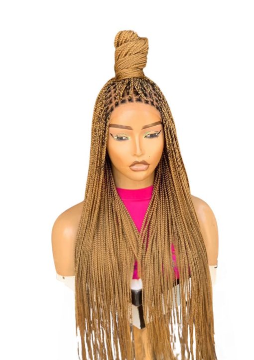 Gold Knotless Braided Wig