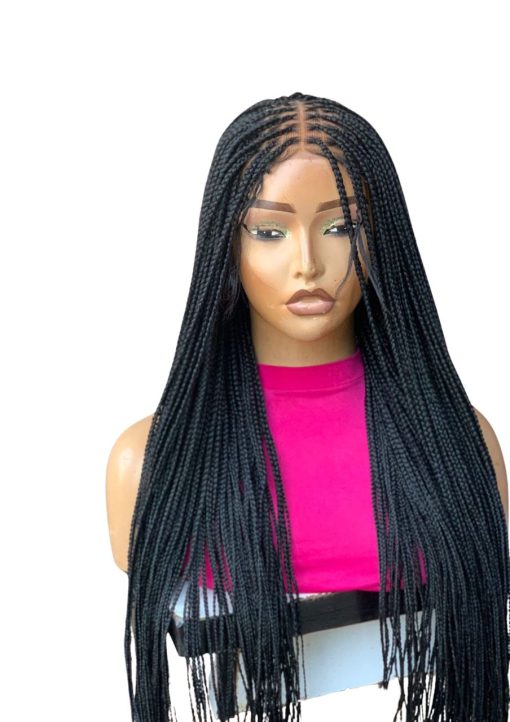 Black Knotless Braided Wig