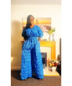 Blue Ankara Two Piece
